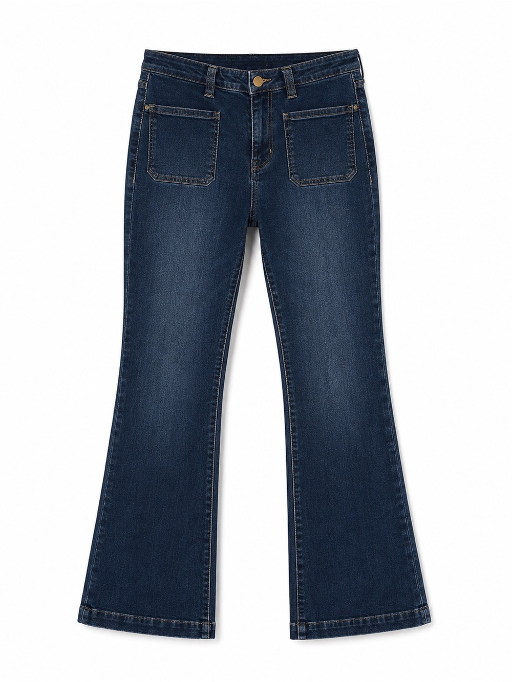 d. jeans Women's Mid Blue Straight Leg Jeans